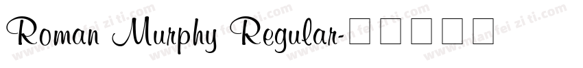 Roman Murphy Regular字体转换